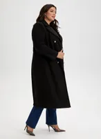 Notch Collar Wool-Blend Coat