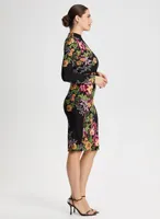 Floral Print Long Sleeve Dress