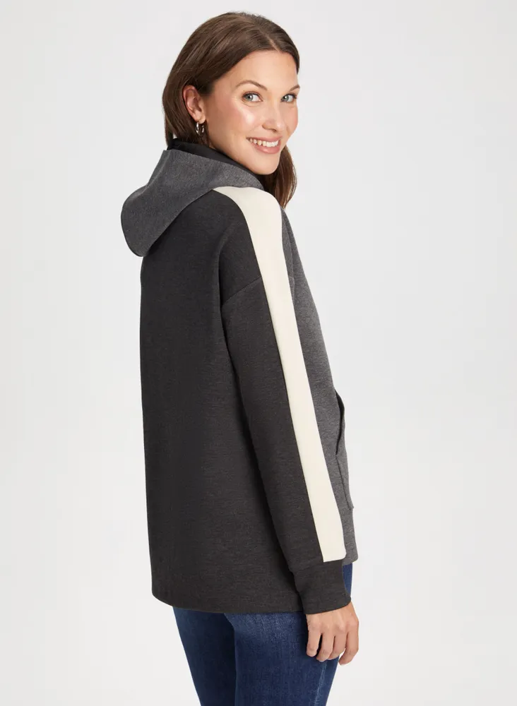 Hooded Colour Block Sweater