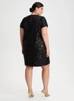 Diamond Motif Sequin Dress