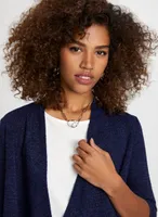Cascading Open Front Cardigan
