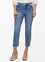 Lace Detail Straight Leg Jeans