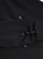 3/4 Sleeve Button Detail Blazer