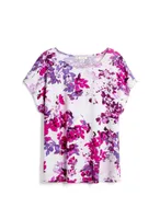 Floral Print Short Sleeve Top