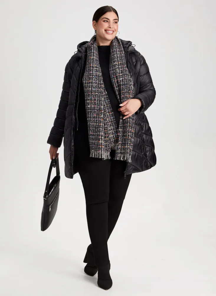 Packable Vegan Down Quilted Coat