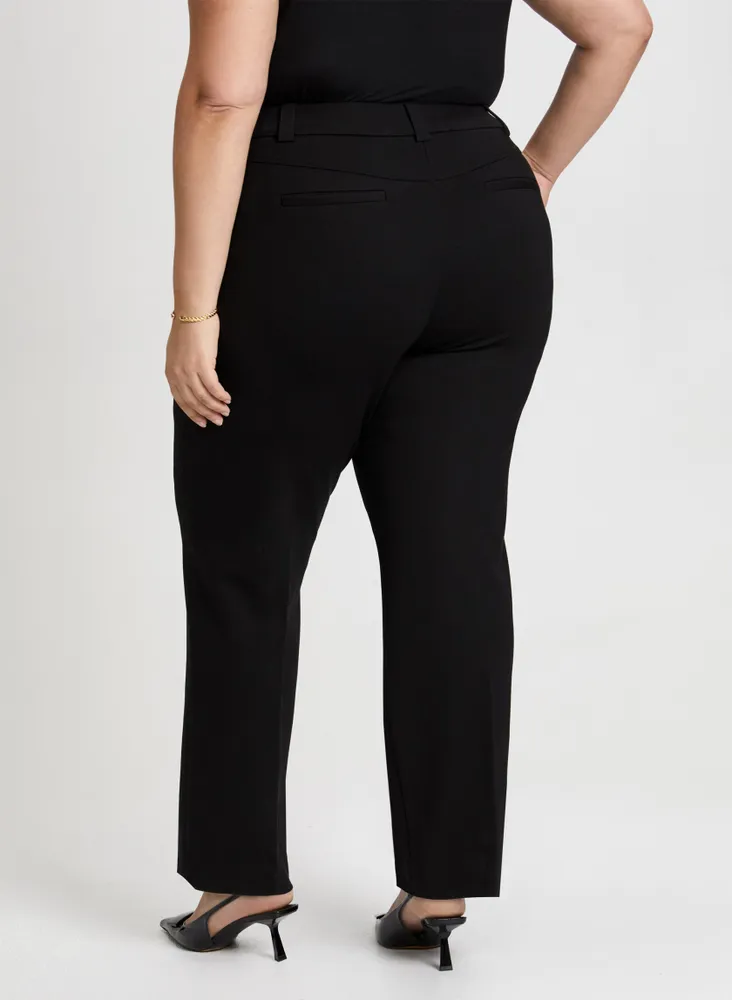 Pull-On Straight Leg Pants