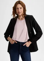 3/4 Sleeve Button Detail Blazer