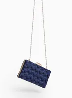 Interwoven Satin Clutch