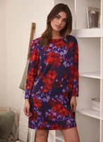 Floral Print Long Sleeve Dress