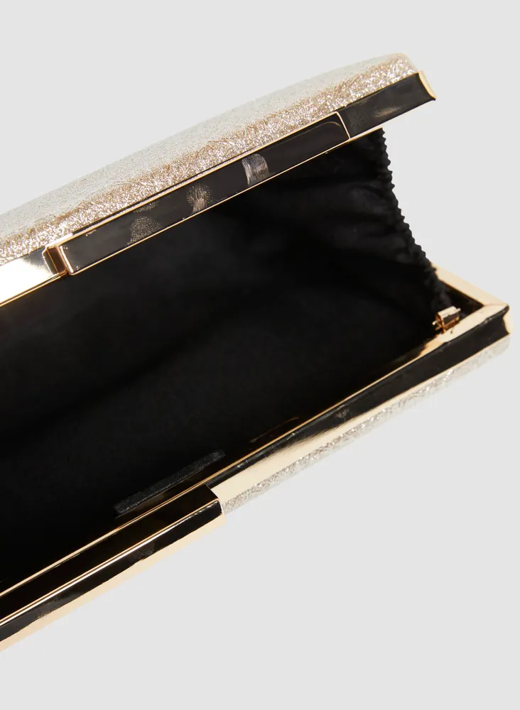 Rectangular Clasp Box Clutch