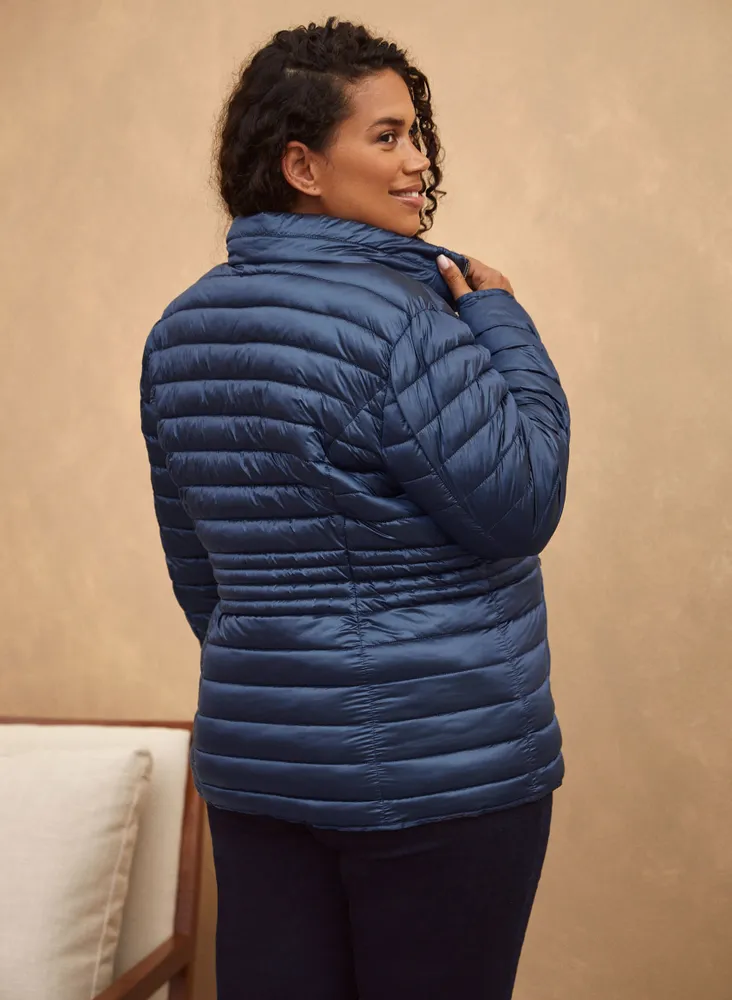 Packable Vegan Down Quilted Coat