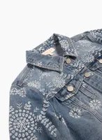 Floral Embroidered Denim Jacket