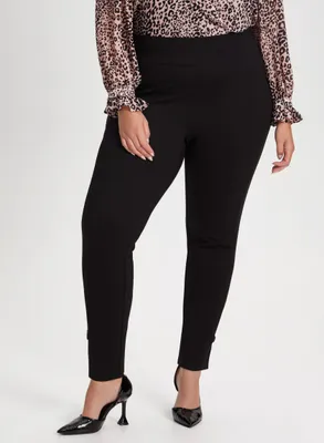 Buckle Detail Pull-On Pants
