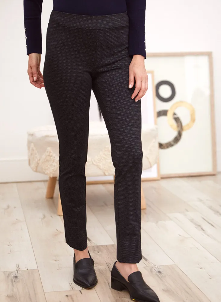 Pull-On Straight Leg Pants