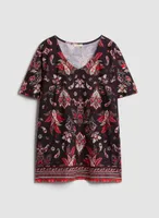 Paisley Print Tee