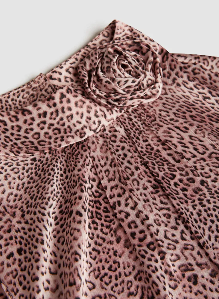 Sleeveless Leopard Print Top