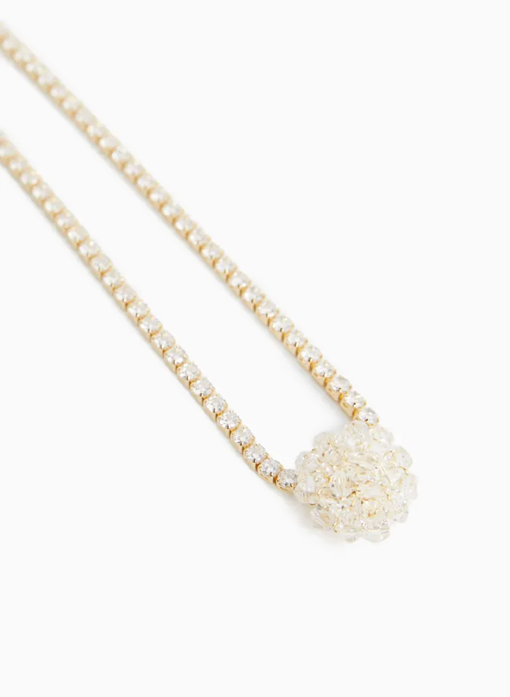 Crystal Cluster Pendant Necklace