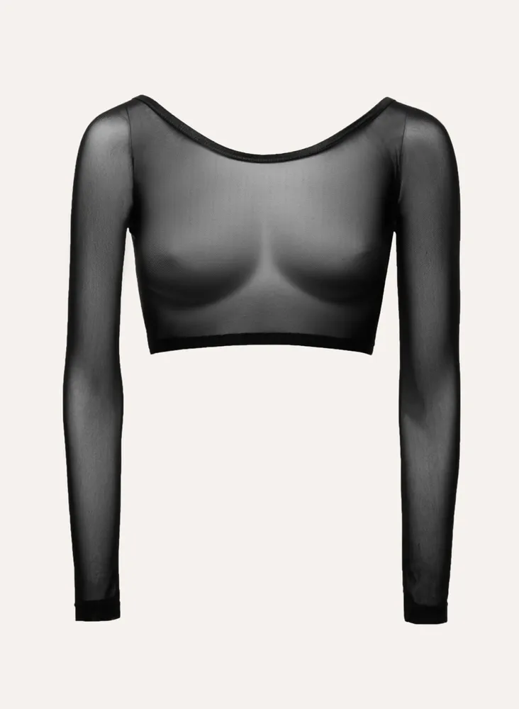 Long Sleeve Mesh Bolero