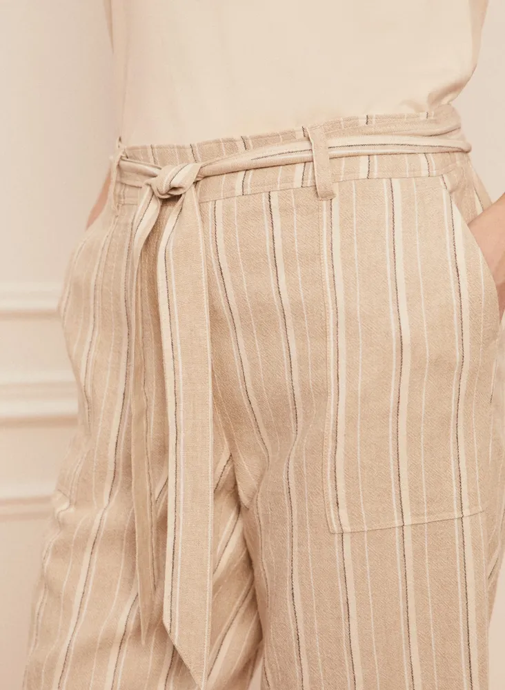 Linen Capri Shorts