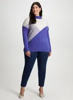 Three Tone Colour Block Sweater