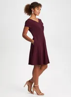 Cap Sleeve Fit & Flare Dress