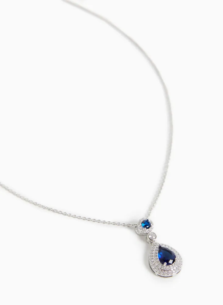 Crystal Teardrop Necklace