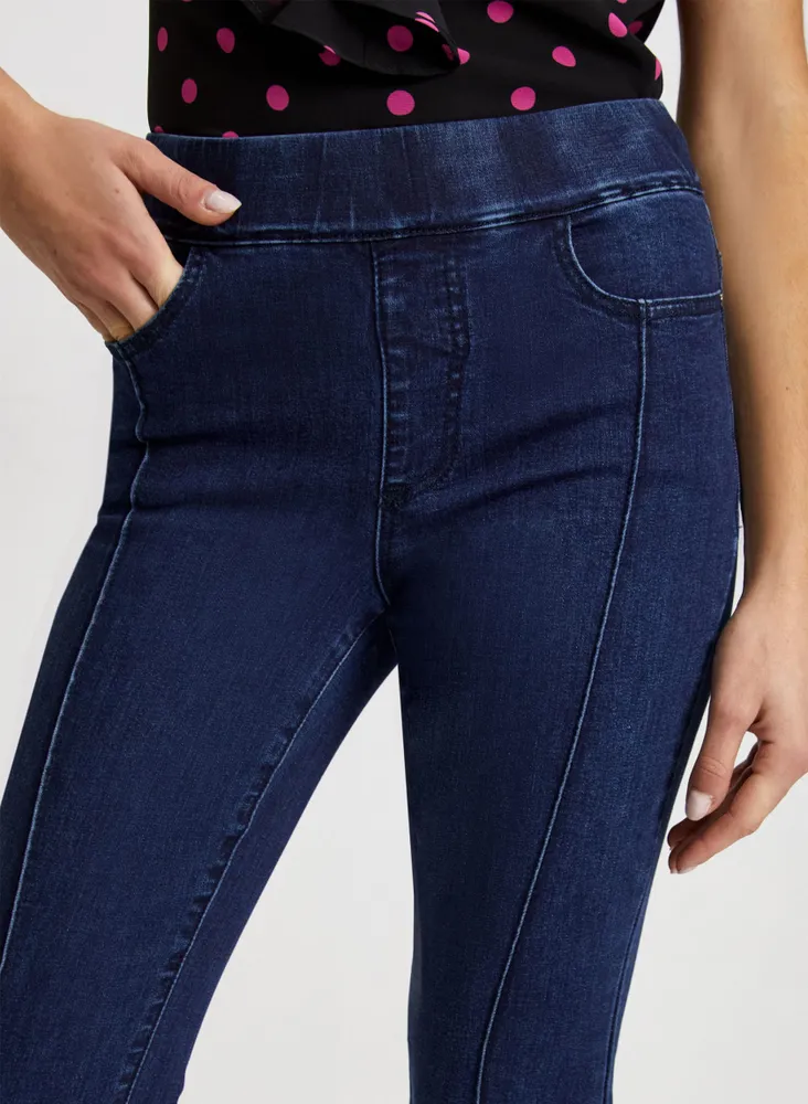 Pull-On Bootcut Jeans