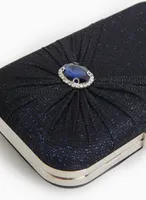 Faceted Stone Detail Clutch