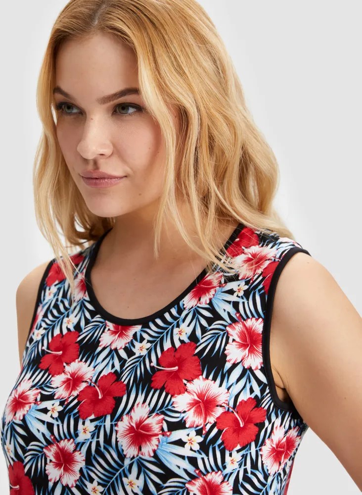 Tropical Print Nightgown