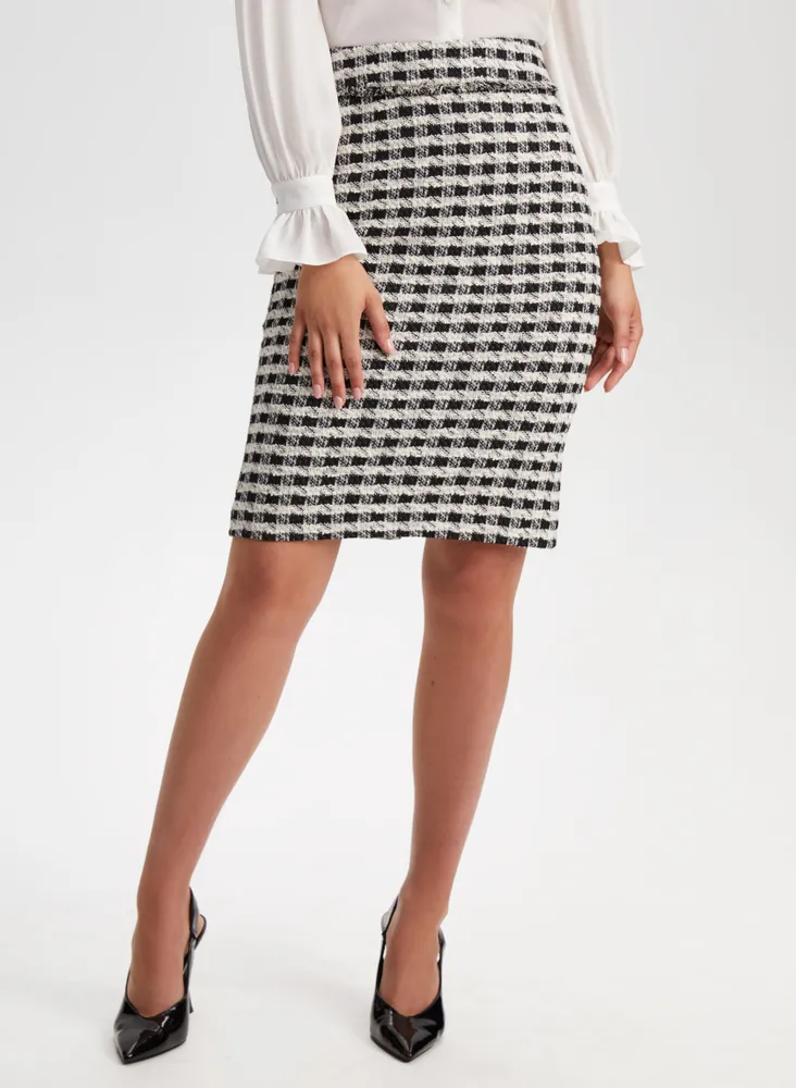 Laura Petites Houndstooth Print Blazer