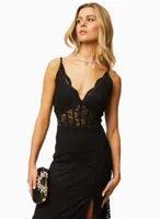 Sheer Illusion Lace Dress