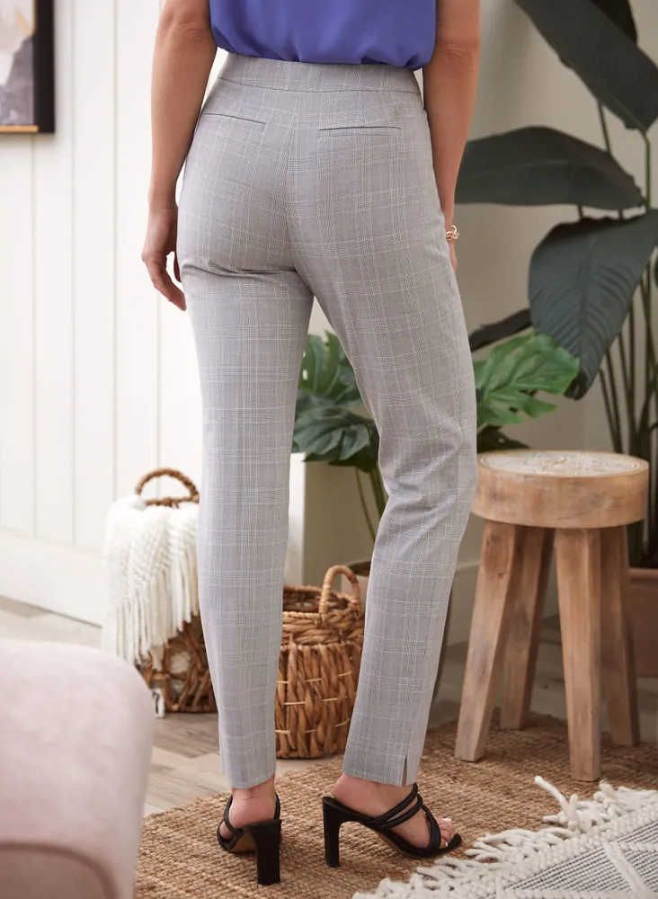 Modern Fit Tartan Print Pants
