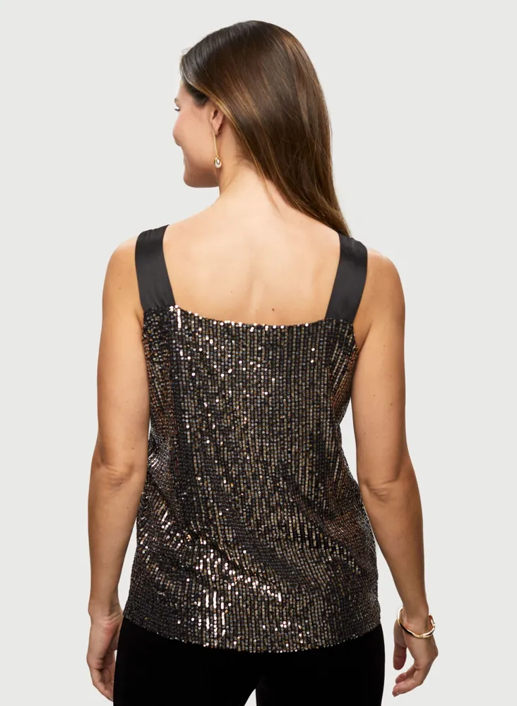 Two-tone Sequin Cami