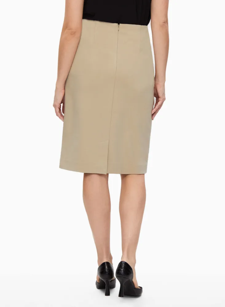 Twill Pencil Skirt