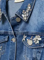 Jewel Detail Denim Jacket