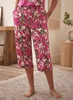 Floral Print Capri Pyjama Pants