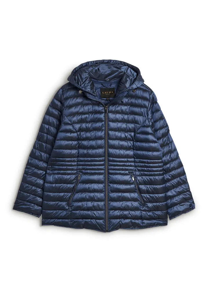 Packable Vegan Down Quilted Coat