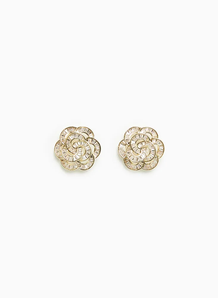 Interlocking Floral Earrings