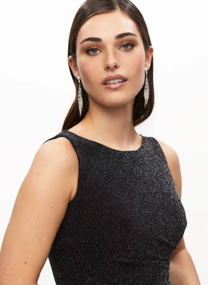 Sleeveless Glitter Dress