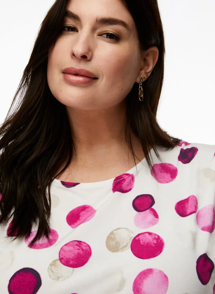 Polka Dot Print Top