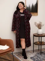 Heart Print Robe