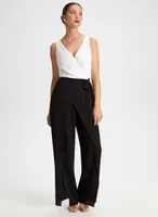 Crossover Colour Block Jumpsuit