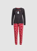 Snowman Print Pyjama Set