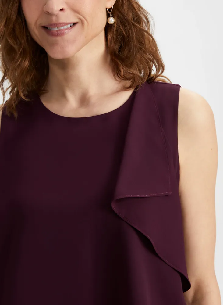 Double Layer Sleeveless Blouse