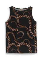 Chain Print Sleeveless Top