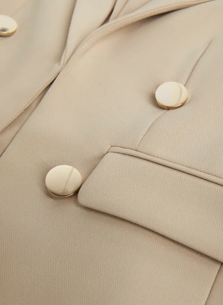 Long Sleeve Button Detail Jacket