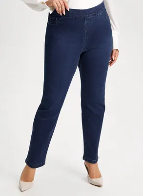 Pull-On Bow Detail Jeans