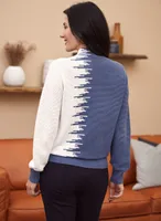 Two-Tone Ottoman Sweater