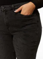 Slim Leg Glitter Jeans