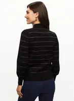 Metallic Stripe Detail Sweater